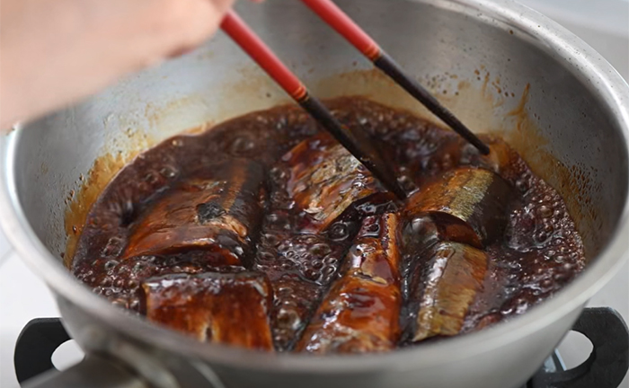 煮了「佃煮秋刀魚」！