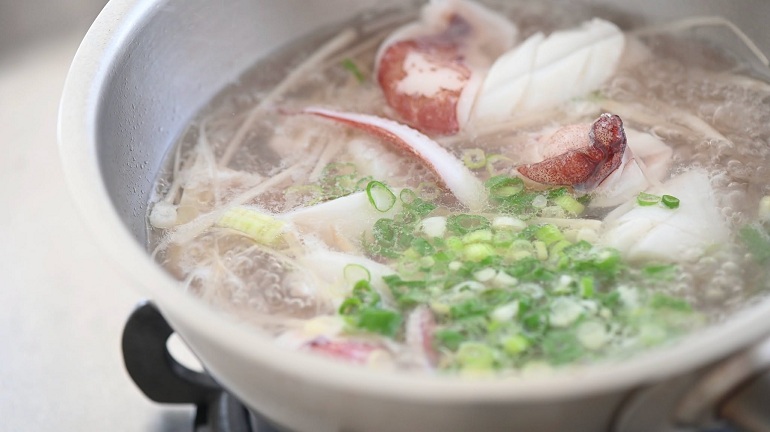 透抽也可以煮湯喔！