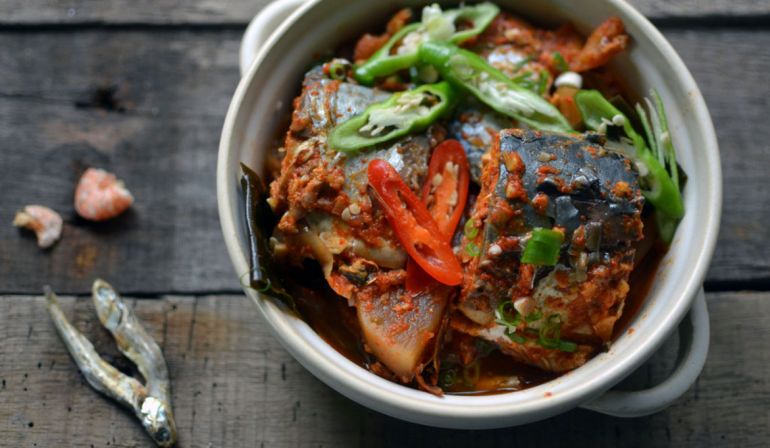 韓式辣蘿蔔燉鯖魚