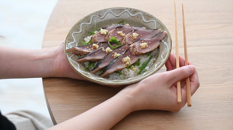 中午做了煙仔虎敲敲燒丼飯